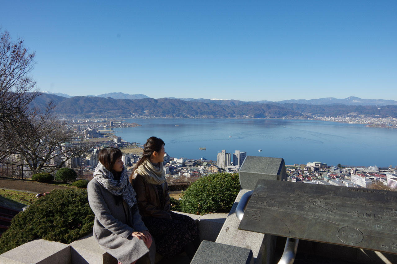諏訪を代表する眺望 諏訪湖を見下ろす絶景スポット立石公園 諏訪観光連盟